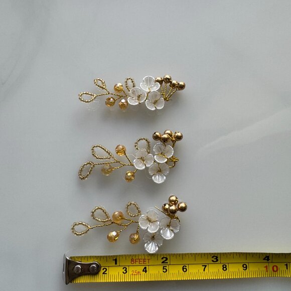 [NEW] Bridal Wedding Rhinestones Hair Comb Gold Silver Bundle Lot main image 4